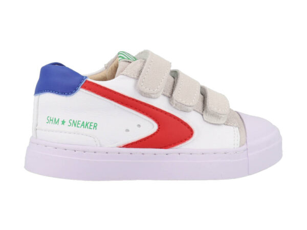 Shoesme Sneakers SH22S015-D Wit / Rood maat