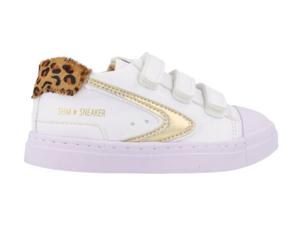 Shoesme Sneakers SH22S016-A Wit / Goud maat