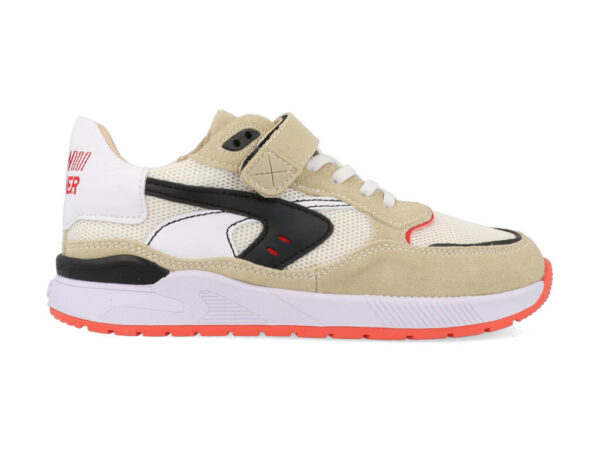 Shoesme Sneakers ST22S006-A Beige / Rood maat
